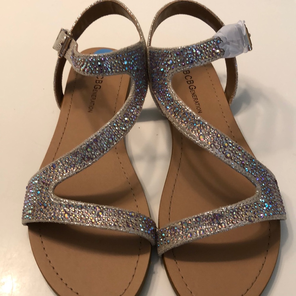 BCBG sparkly sandals